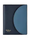 Mulberry Micro-grain Half-moon Wallet In Blue