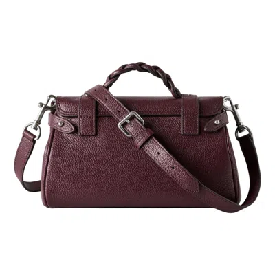 Mulberry Mini Alexa Black Cherry Small Classic Grain