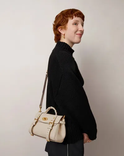 Mulberry Mini Alexa Eggshell Heavy Grain