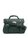 Mulberry Mini Alexa Green Leather Crossbody Bag In Green