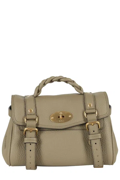 Mulberry Mini Alexa Heavy Grain In Green