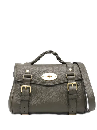 Mulberry Mini Alexa Leather Cross Body Bag In Green