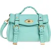 Mulberry Mini Alexa Leather Satchel In Green