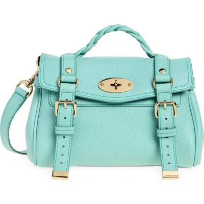 Mulberry Mini Alexa Leather Satchel In Green