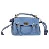 Mulberry Mini Alexa Leather Satchel In Blue