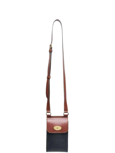 Mulberry Mini Anthony Postman's Lock Leather Shoulder Bag In Black