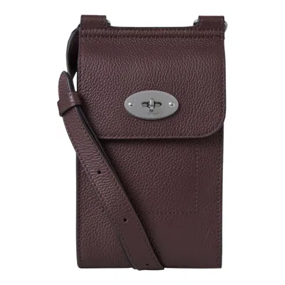 Mulberry Mini Antony Black Cherry Small Classic Grain In Purple