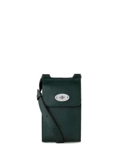 Mulberry Mini Antony Leather Messenger Bag In Green