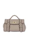 Mulberry Mini Leather Alexa Top-handle Bag In Sand