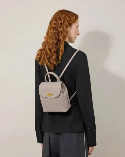 Mulberry Mini Bayswater Backpack Cashmere Taupe Small Classic Grain