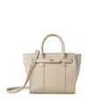 Mulberry Mini Zipped Bayswater Leather Tote In White