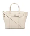 Mulberry Mini Bayswater Grained Tote In Nude