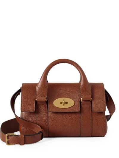Mulberry Mini Bayswater Tote Bag In Brown