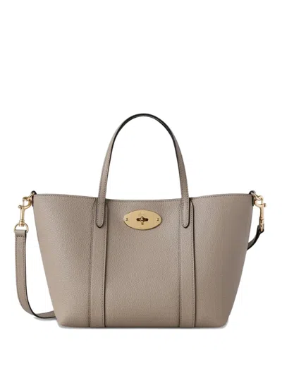 Mulberry Mini Bayswater Tote Small Classic Grain In Neutral
