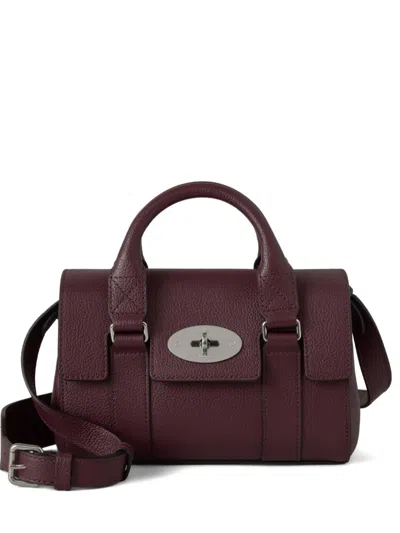 Mulberry Mini Heritage Bayswater Small Classic Grain In Purple