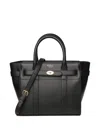 Mulberry Mini Bayswater Zipped Tote Bag In Black