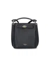 Mulberry Pebbled Top Handle Adjustable Strap Shoulder Bag