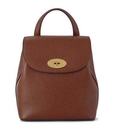 Mulberry Mini Grained Leather Bayswater Backpack In Brown