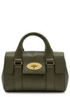 Mulberry Mini Heritage Bayswater Grained Leather Cross-body Bag In Green