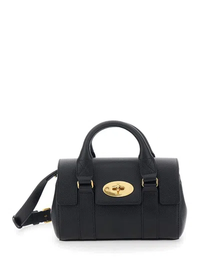 Mulberry Mini Heritage Bayswater T Scg In Black