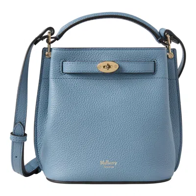 Mulberry Mini Islington Bucket Brighton Blue Small Classic Grain