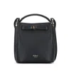 Mulberry Pebbled Top Handle Adjustable Strap Shoulder Bag In Black