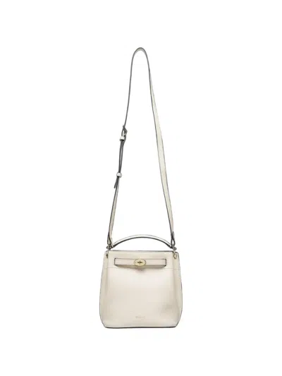 Mulberry Mini Islington Leather Cross Body Bag In White