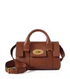 Mulberry Mini Heritage Bayswater Grained Leather Cross-body Bag In Brown