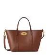 Mulberry Mini Leather Bayswater Tote Bag In Burgundy