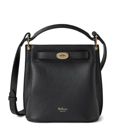 Mulberry Mini Leather Islington Bucket Bag In Purple