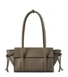 Mulberry Mini Soft Bayswater Grained Leather Satchel In Green
