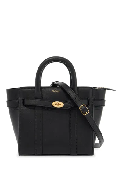 Mulberry Mini Micro Zipped Bayswater In Black (black)