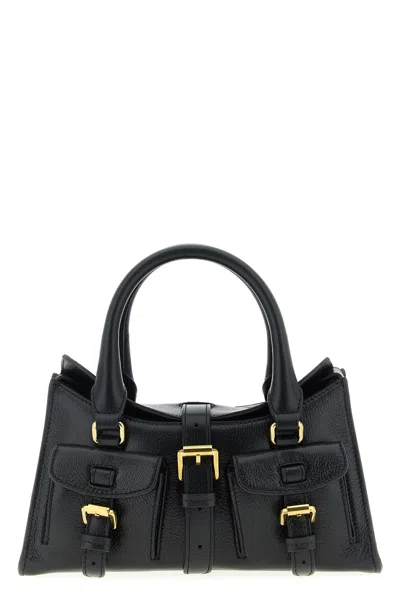Mulberry 'mini Roxanne' Handbag In Black