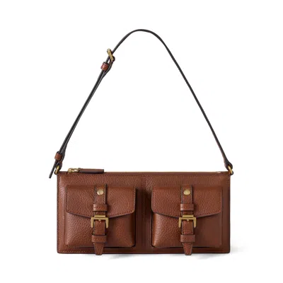 Mulberry Mini Roxanne Buckled Shoulder Bag In Brown