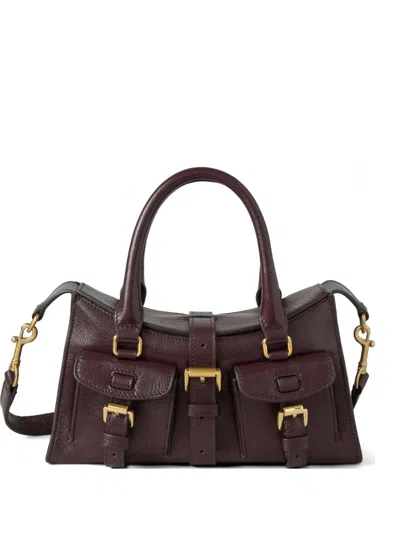 Mulberry Mini Roxanne Tote Bag In Brown
