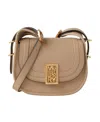 Mulberry Mini Sadie Leather Satchel In Nude