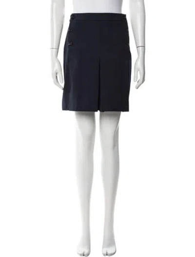 Pre-owned Mulberry Mini Skirt In Blue