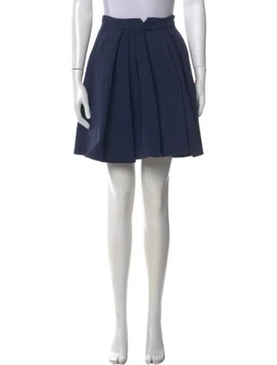 Pre-owned Mulberry Mini Skirt In Blue
