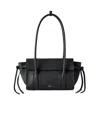 Mulberry 'small Bayswater' Black Shoulder Bag With Laminated Logo