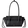 Mulberry 'small Bayswater' Black Shoulder Bag With Laminated Logo In Black