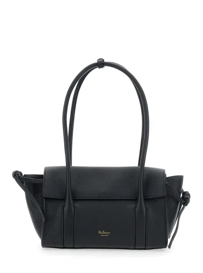Mulberry Mini Soft Bayswater Heavy Grain In Black