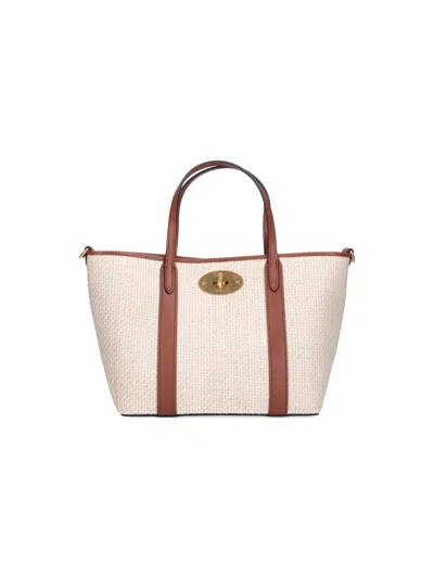 Mulberry Mini Tote Bag "bayswater" In White