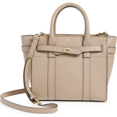 Mulberry Mini Zipped Bayswater Leather Tote