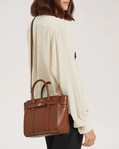 Mulberry Mini Zipped Bayswater Oak Small Classic Grain