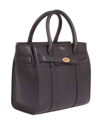 Mulberry Mini Zipped Bayswater   Pelle In Black