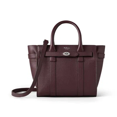 Mulberry Mini Zipped Bayswater In Red