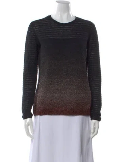 Pre-owned Mulberry Mohair Crew Neck Sweater In Black