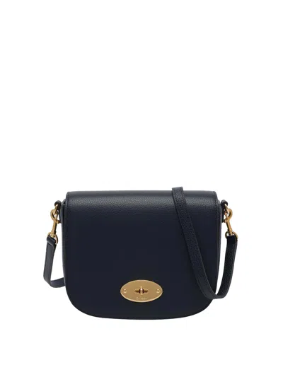 Mulberry Night Sky Small Darley Satchel Bag In Blue