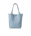 Mulberry North South Bayswater Leather Tote Bag In Blue