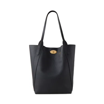 Mulberry North South Bayswater Leather Tote Bag In Black